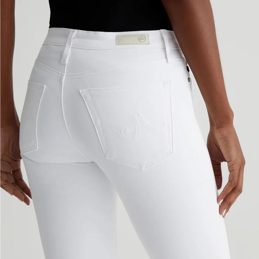 NWT π AG Adriano Goldschmied Jeans Super Skinny Ankle Jeans in White - size 27 - Picture 5 of 6